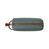 Mini Dopp Kit Aqua | Washcases UK | La Portegna UK | Handmade Leather Goods | Vegetable Tanned Leather