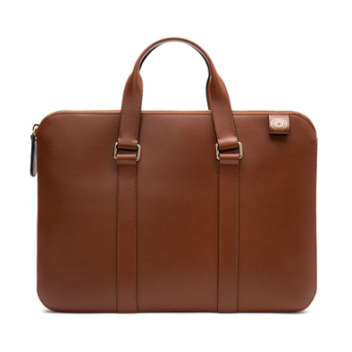 Slim Carter Caoba | Briefcases UK | La Portegna UK | Handmade Leather Goods | Vegetable Tanned Leather