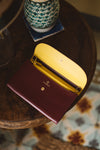 Lucia Burgundy Chain | Purses UK | La Portegna UK | Handmade Leather Goods | Vegetable Tanned Leather