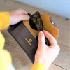Sunglasses Case Cherry | Sunglasses Cases UK | La Portegna UK | Handmade Leather Goods | Vegetable Tanned Leather