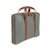 Carter Green Canvas | Briefcases UK | La Portegna UK | Handmade Leather Goods | Vegetable Tanned Leather