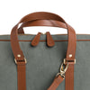 Carter Green Canvas | Briefcases UK | La Portegna UK | Handmade Leather Goods | Vegetable Tanned Leather