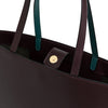Olivia Tote Burgundy | Shoulder Bags UK | La Portegna UK | Handmade Leather Goods | Vegetable Tanned Leather