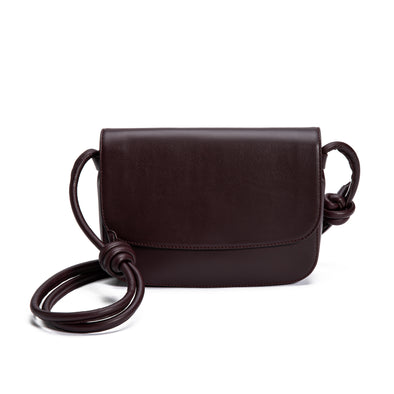 Lucia Burgundy | Shoulder Bags UK | La Portegna UK | Handmade Leather Goods | Vegetable Tanned Leather