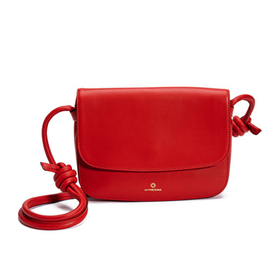 Lucia Red | Shoulder Bags UK | La Portegna UK | Handmade Leather Goods | Vegetable Tanned Leather