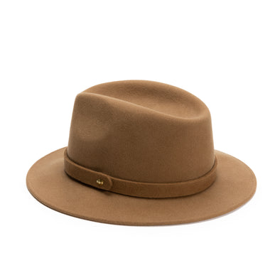 Mendoza Hat Camel | UK | La Portegna UK | Handmade Leather Goods | Vegetable Tanned Leather
