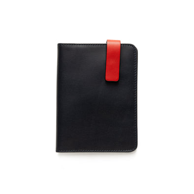 Willy Navy & Red | Wallets UK | La Portegna UK | Handmade Leather Goods | Vegetable Tanned Leather
