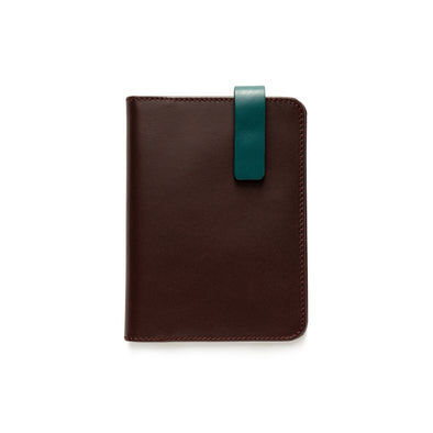 Willy Burgundy & Green | Wallets UK | La Portegna UK | Handmade Leather Goods | Vegetable Tanned Leather