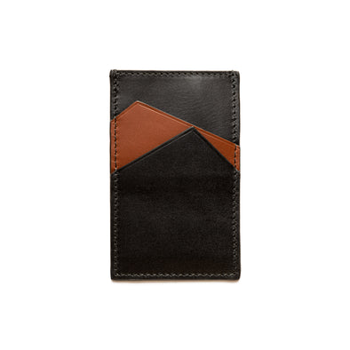 Sierra Vertical Black | Wallets UK | La Portegna UK | Handmade Leather Goods | Vegetable Tanned Leather