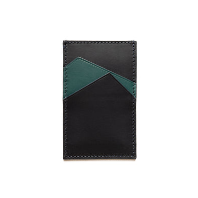Sierra Vertical Green | Wallets UK | La Portegna UK | Handmade Leather Goods | Vegetable Tanned Leather