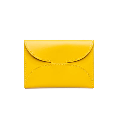 Evita Yellow | Wallets UK | La Portegna UK | Handmade Leather Goods | Vegetable Tanned Leather