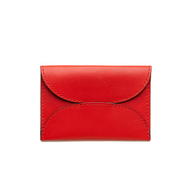 Evita Red | Wallets UK | La Portegna UK | Handmade Leather Goods | Vegetable Tanned Leather