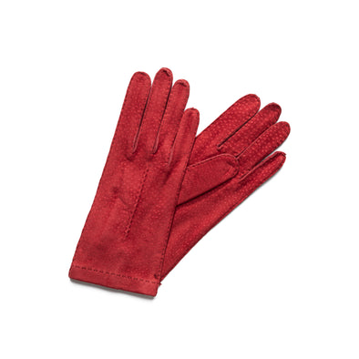 Exotic Red | Gloves UK | La Portegna UK | Handmade Leather Goods | Vegetable Tanned Leather