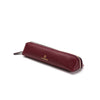 Pencil Case Cherry | Pencil case UK | La Portegna UK | Handmade Leather Goods | Vegetable Tanned Leather