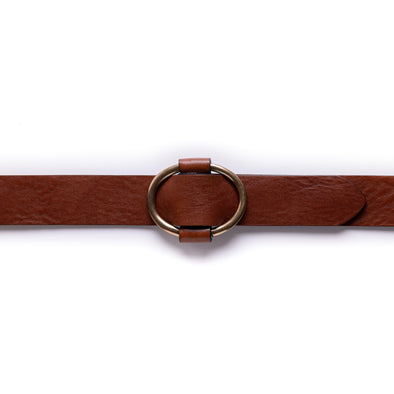 Thin Belt Brown | Belts UK | La Portegna UK | Handmade Leather Goods | Vegetable Tanned Leather