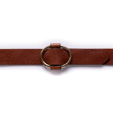 Wide Belt Brown | Belts UK | La Portegna UK | Handmade Leather Goods | Vegetable Tanned Leather