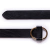 Wide Belt Black | Belts UK | La Portegna UK | Handmade Leather Goods | Vegetable Tanned Leather