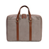 Carter Cement Canvas | Briefcases UK | La Portegna UK | Handmade Leather Goods | Vegetable Tanned Leather