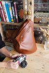 Jane Rucksack Caoba | UK | La Portegna UK | Handmade Leather Goods | Vegetable Tanned Leather