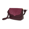 Lucia Papillon Burgundy | Shoulder Bags UK | La Portegna UK | Handmade Leather Goods | Vegetable Tanned Leather