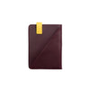 Willy Burgundy & Yellow | Wallets UK | La Portegna UK | Handmade Leather Goods | Vegetable Tanned Leather