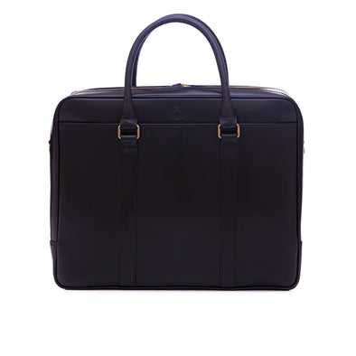 Fat Carter Navy | Briefcases UK | La Portegna UK | Handmade Leather Goods | Vegetable Tanned Leather