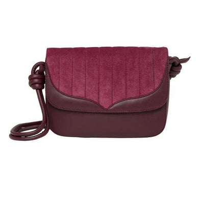 Lucia Papillon Burgundy | Shoulder Bags UK | La Portegna UK | Handmade Leather Goods | Vegetable Tanned Leather