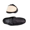 Rodrigo Leather Black | Slippers UK | La Portegna UK | Handmade Leather Goods | Vegetable Tanned Leather