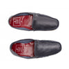Rodrigo Leather Navy | Slippers UK | La Portegna UK | Handmade Leather Goods | Vegetable Tanned Leather